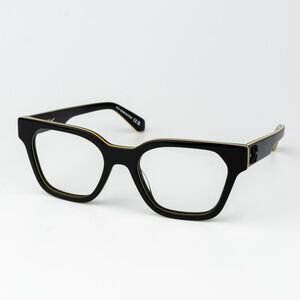 Off-White STYLE 7P Women Eyeglasses Black Yellow Square OERJ07P STYLE 7P 1300